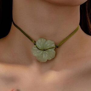 Flower choker necklace S717